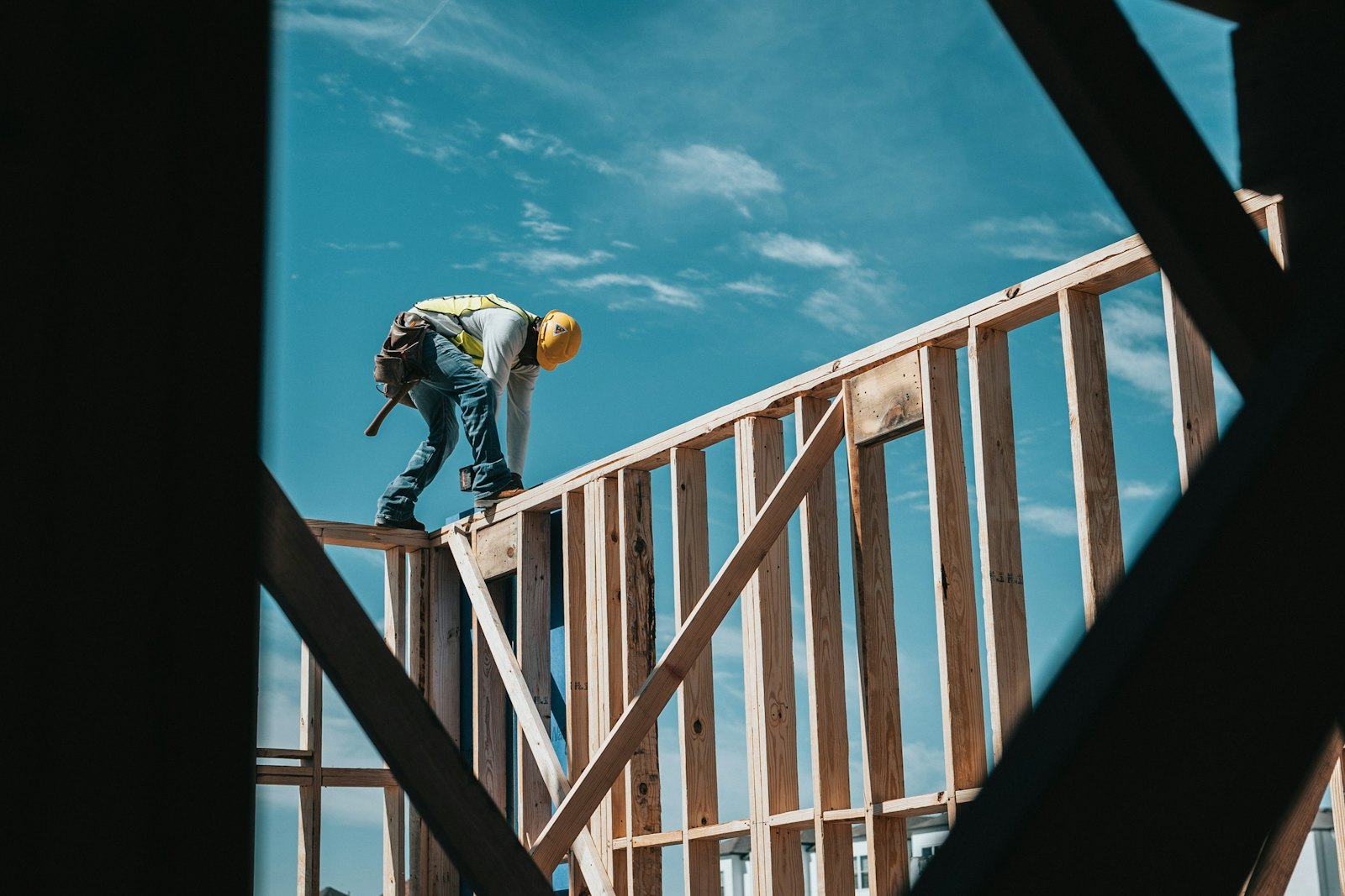 Renovation professional at work
